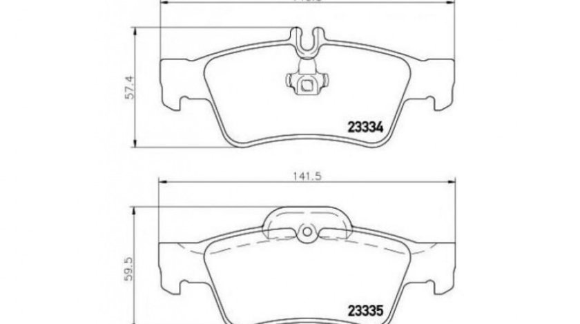 Placute frana Mercedes E-CLASS (W211) 2002-2009 #2 0004230230