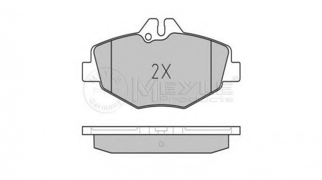 Placute frana Mercedes E-CLASS (W211) 2002-2009 #2 0034206520