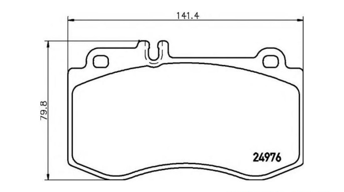 Placute frana Mercedes E-CLASS (W212) 2009-2016 #3 0054207720