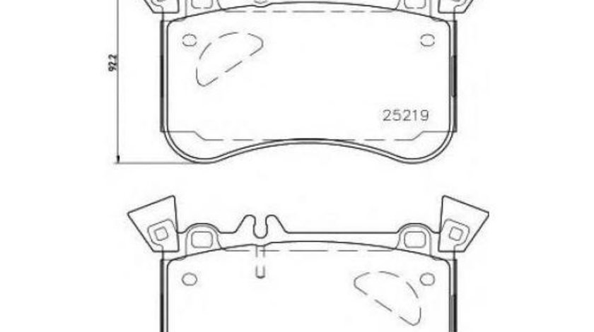 Placute frana Mercedes GLA-CLASS (X156) 2013-2016 #2 0004204100