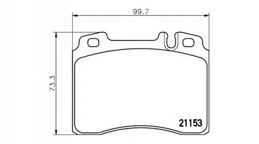 Placute frana Mercedes KOMBI Break (S124) 1985-1993 #2 0014209420