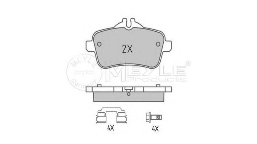 Placute frana Mercedes M-CLASS (W166) 2011-2016 #2 0064204020