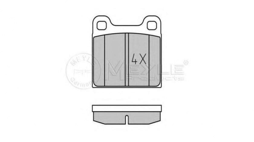 Placute frana Mercedes S-CLASS cupe (C126) 1980-1991 #2 0004205720