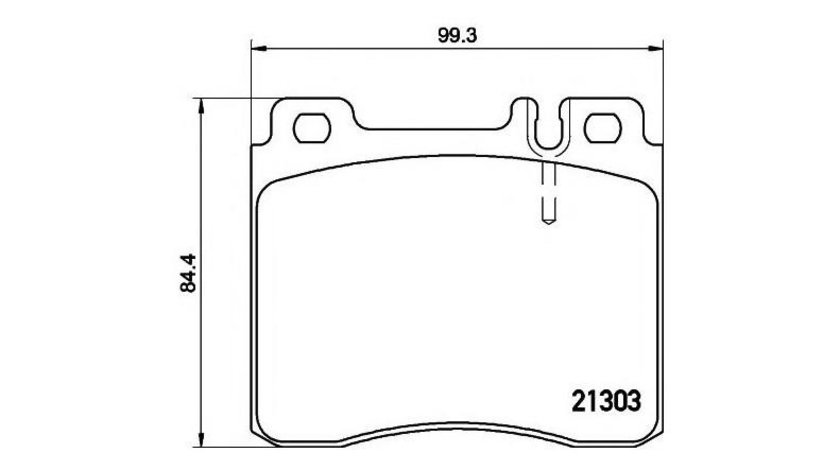 Placute frana Mercedes S-CLASS cupe (C140) 1992-1999 #2 0024200420