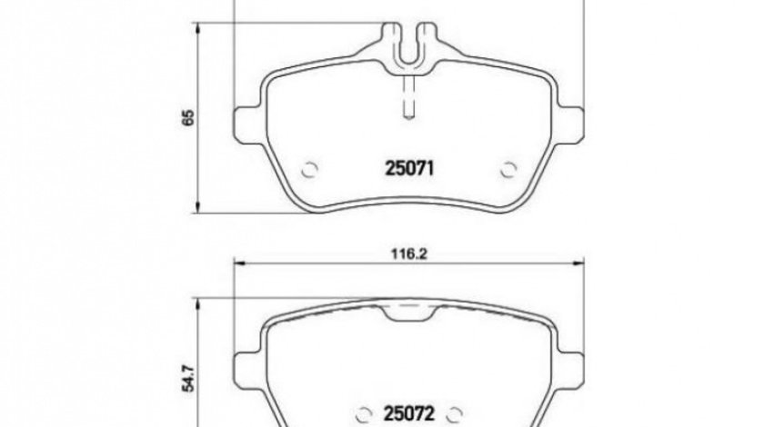 Placute frana Mercedes S-CLASS (W222, V222, X222) 2013-2016 #2 0064209220