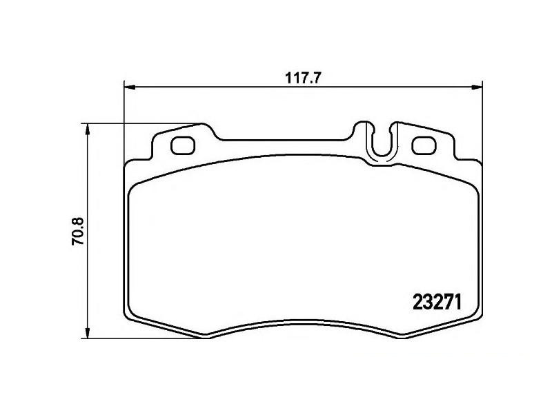 Placute frana Mercedes SL - Class 01-12