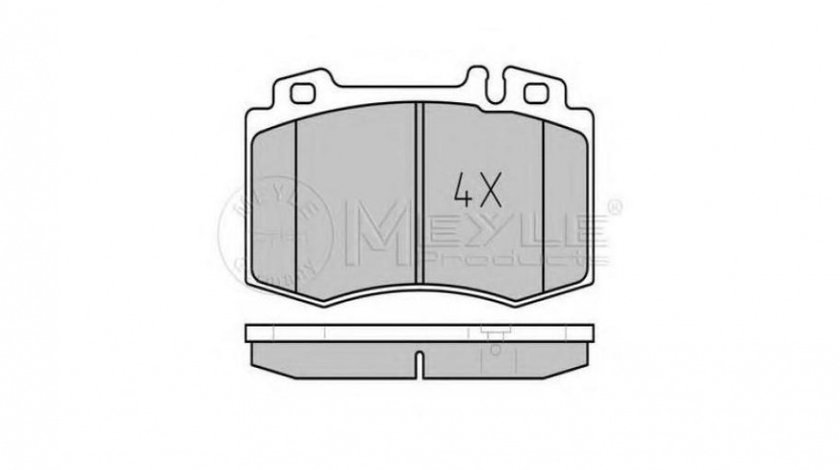 Placute frana Mercedes SLK (R171) 2004-2011 #2 0034205820