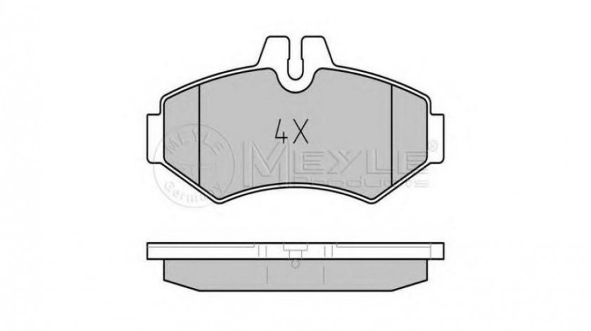 Placute frana Mercedes SPRINTER 2-t platou / sasiu (901, 902) 1995-2006 #2 0004209720