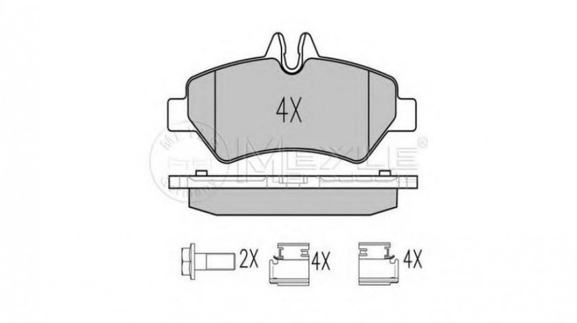 Placute frana Mercedes SPRINTER 3,5-t caroserie (906) 2006-2016 #2 0044206920