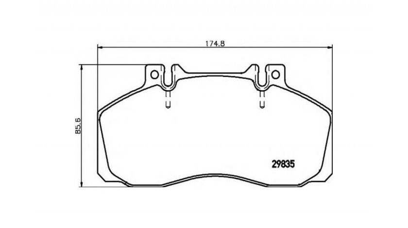 Placute frana Mercedes SPRINTER 5-t platou / sasiu (905) 2001-2006 #2 0014201520