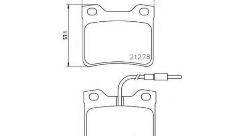 Placute frana Mercedes V-CLASS (638/2) 1996-2003 #2 0024204820