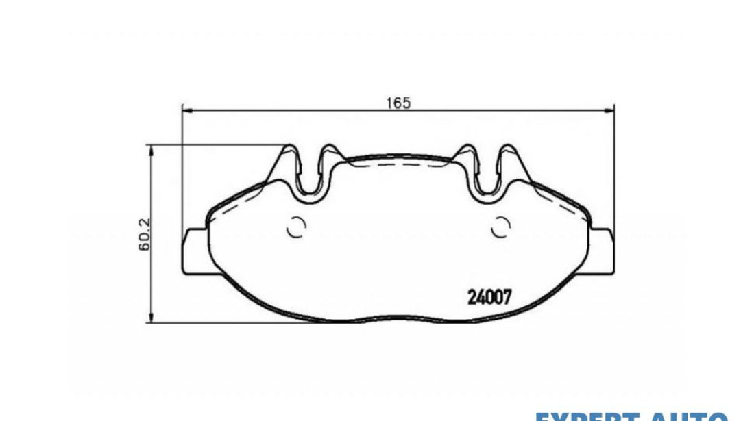 Placute frana Mercedes VITO bus (W639) 2003-2016 #2 0004216110