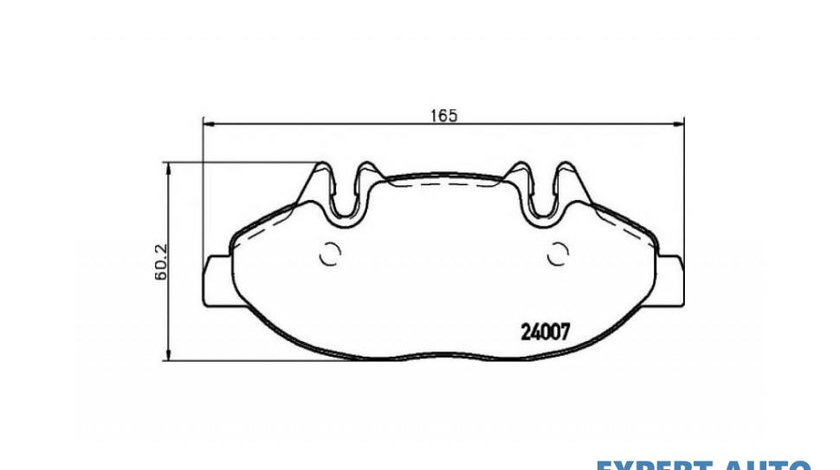 Placute frana Mercedes VITO / MIXTO caroserie (W639) 2003-2016 #2 0004216110