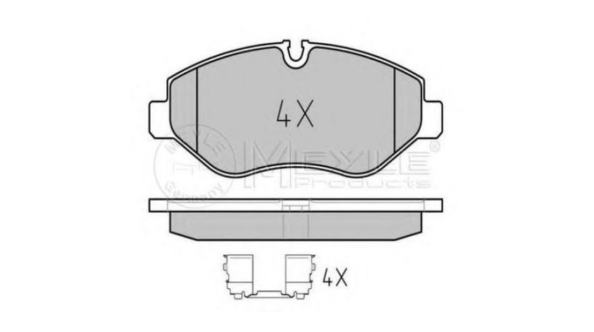 Placute frana Mercedes VITO / MIXTO caroserie (W639) 2003-2016 #2 0044206720