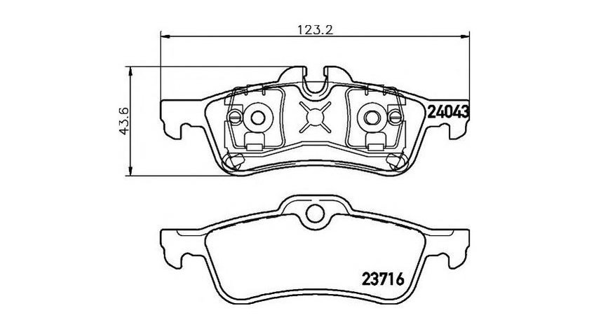 Placute frana MINI MINI Cabriolet (R52) 2004-2007 #2 05P861