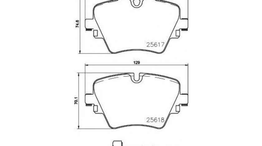 Placute frana MINI MINI CLUBMAN (F54) 2015-2016 #2 2561701