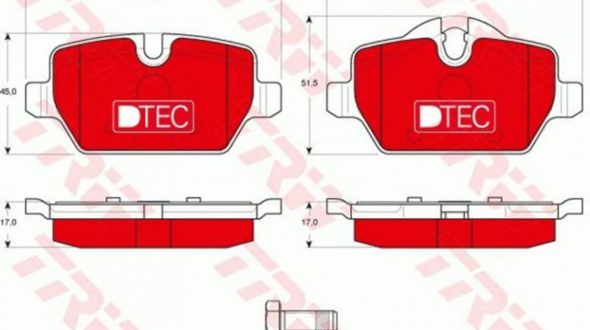 Placute frana MINI MINI COUNTRYMAN (R60) 2010-2016 #2 0252362316