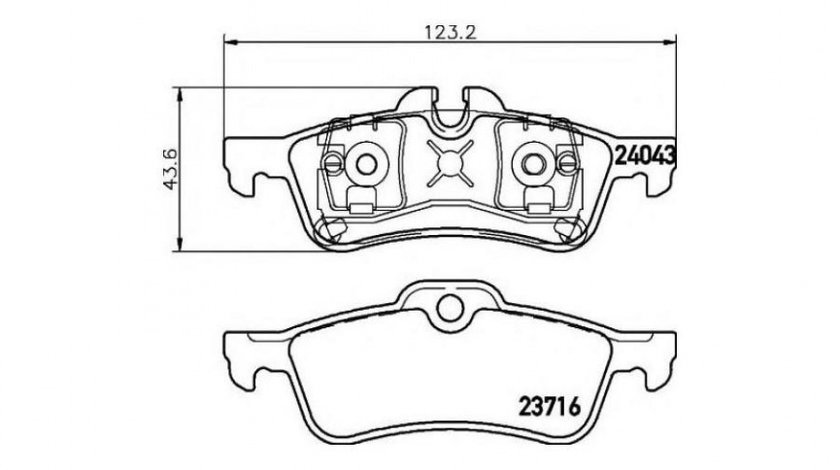 Placute frana MINI MINI (R50, R53) 2001-2006 #2 05P861