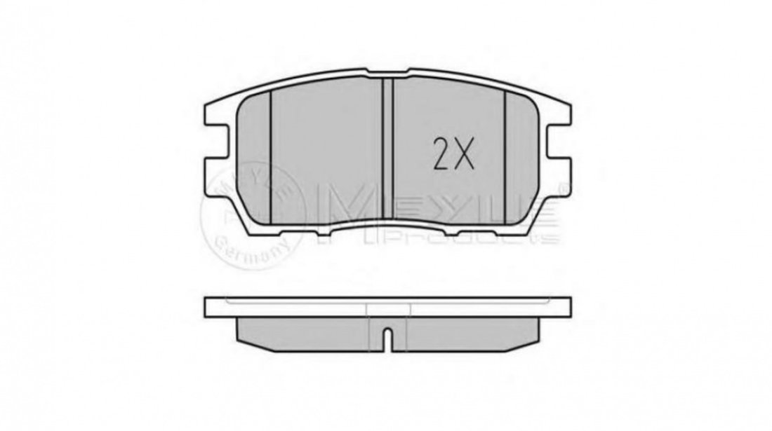 Placute frana Mitsubishi CHALLENGER (K90) 1996-2016 #2 0252184014W