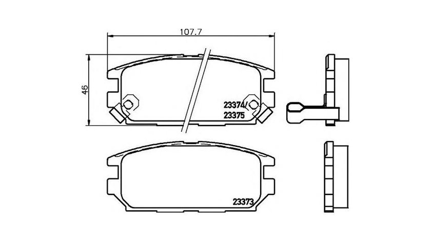 Placute frana Mitsubishi GALANT Mk VI combi (EA_) 1996-2003 #2 035612