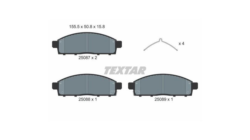 Placute frana Mitsubishi L200 (KJ_, KK_, KL_) 2014-2016 #2 000088BSX