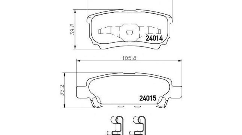 Placute frana Mitsubishi LANCER Kombi (CS_W) 2003-2008 #2 05191271AA