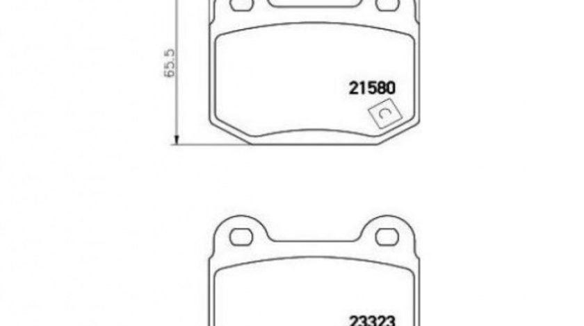 Placute frana Mitsubishi LANCER limuzina (CS_A, CT0) 2000-2016 #2 001452