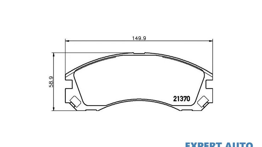 Placute frana Mitsubishi OUTLANDER II (CW_W) 2006-2012 #2 10330