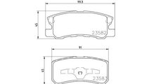 Placute frana Mitsubishi OUTLANDER II Van (CW_W) 2...