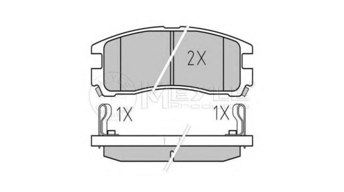 Placute frana Mitsubishi SHOGUN PININ (H6_W, H7_W) 1999-2007 #2 0252170615W