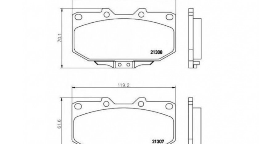 Placute frana Nissan 300 ZX (Z32) 1989-2000 #2 034802