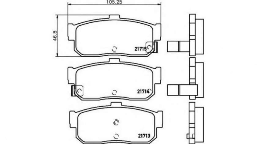 Placute frana Nissan ALMERA Mk II (N16) 2000-2016 #2 036622