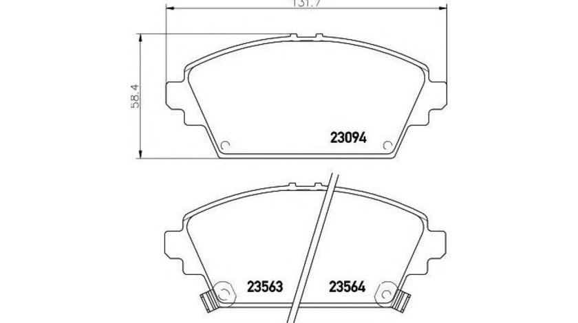 Placute frana Nissan ALMERA TINO (V10) 2000-2016 #2 069402