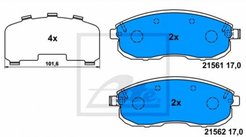 Placute frana Nissan JUKE (F15) 2010-2016 #2 0986494277