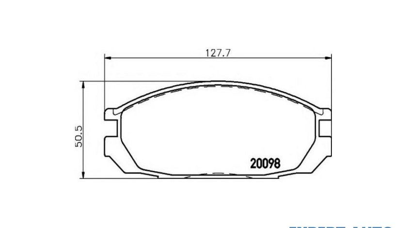 Placute frana Nissan PATROL GR (Y60, GR) 1987-1998 #2 029200