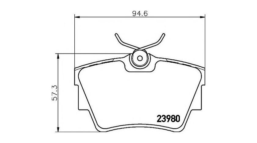 Placute frana Nissan PRIMASTAR platou / sasiu 2002-2006 #2 059130