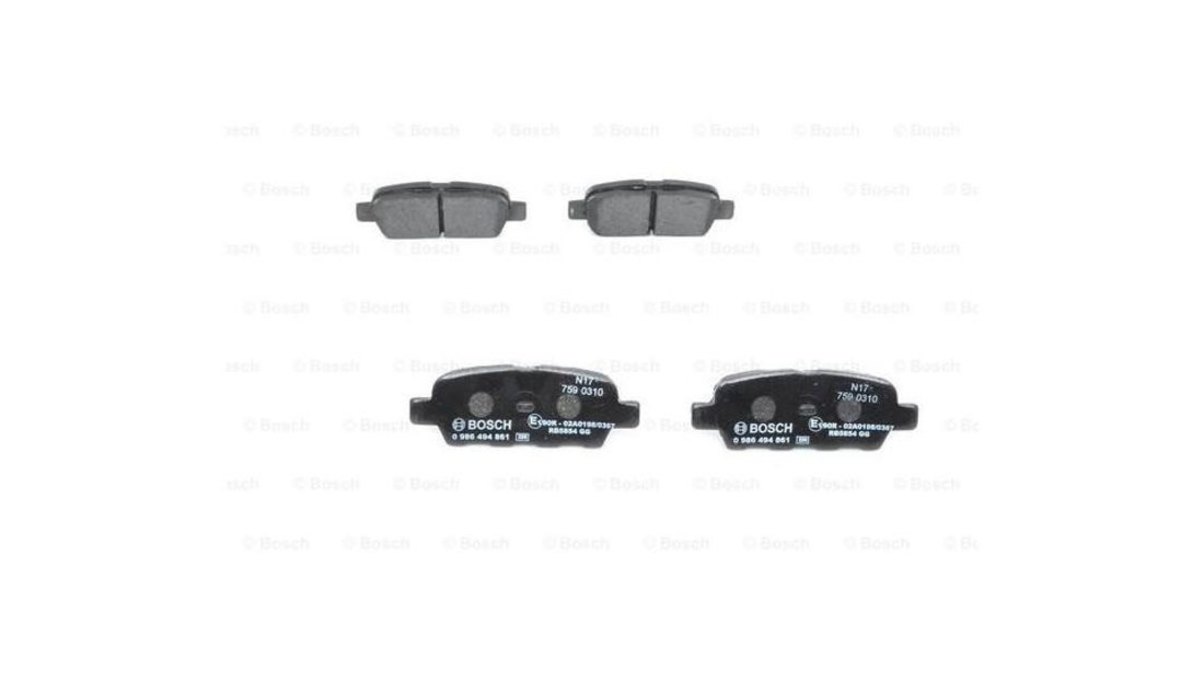 Placute frana Nissan PULSAR hatchback (2014->)[C13] #3 000051BSX