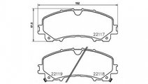 Placute frana Nissan X-TRAIL (T32) 2013-2016 #2 22...