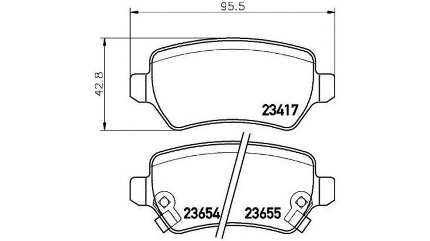 Placute frana Opel ASTRA G cupe (F07_) 2000-2005 #2 095702