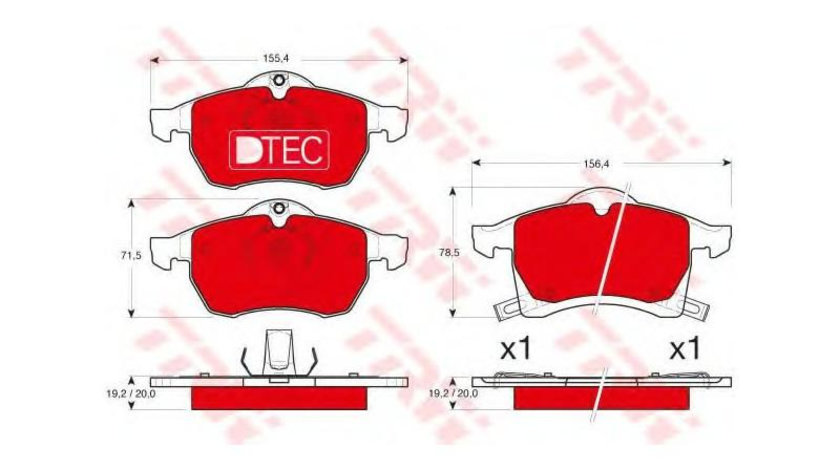 Placute frana Opel ASTRA G Delvan (F70) 1999-2005 #2 0252305719PD