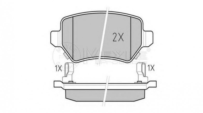 Placute frana Opel ASTRA G limuzina (F69_) 1998-2009 #2 0252341715W