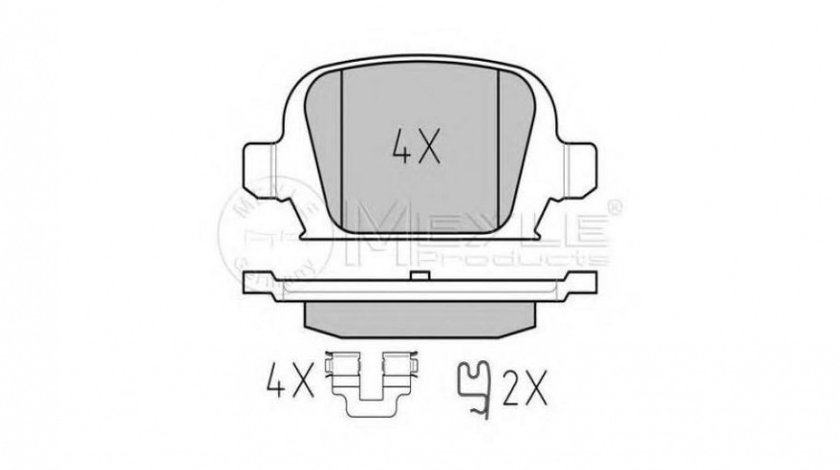 Placute frana Opel CORSA C (F08, F68) 2000-2009 #2 0252328414