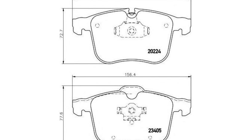 Placute frana Opel SIGNUM 2003-2016 #2 0986424743