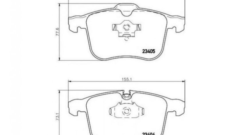 Placute frana Opel VECTRA C 2002-2016 #2 0252340419