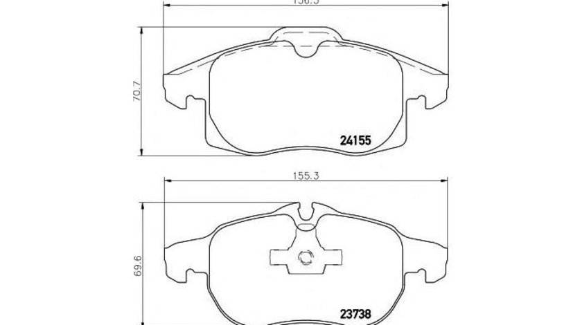 Placute frana Opel VECTRA C GTS 2002-2016 #3 088840