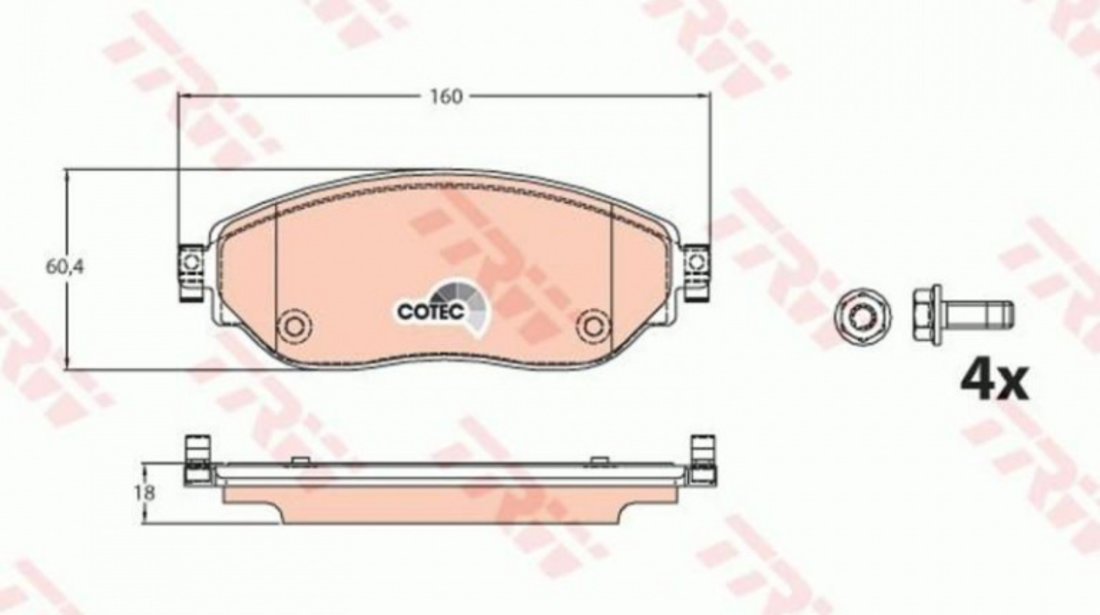 Placute frana Opel VIVARO caroserie 2014-2016 #3 05P1901