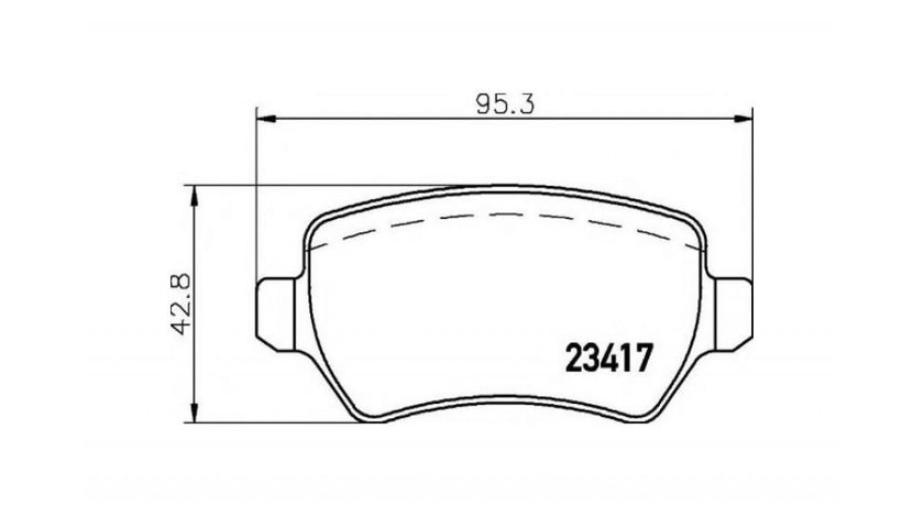 Placute frana Opel ZAFIRA B Van 2005-2016 #2 044650H030