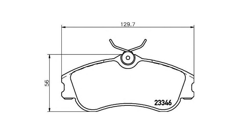 Placute frana Peugeot 206 CC (2D) 2000-2016 #2 0252334619