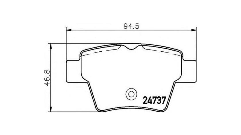 Placute frana Peugeot 207 CC (WD_) 2007-2016 #2 0986494099