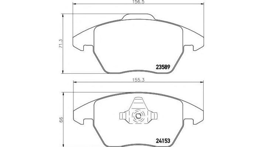 Placute frana Peugeot 208 2012-2016 #3 0252358919